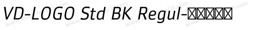 VD-LOGO Std BK Regul字体转换